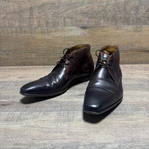 Magnanni Brown Leather Chukka Boots Men's Size 8